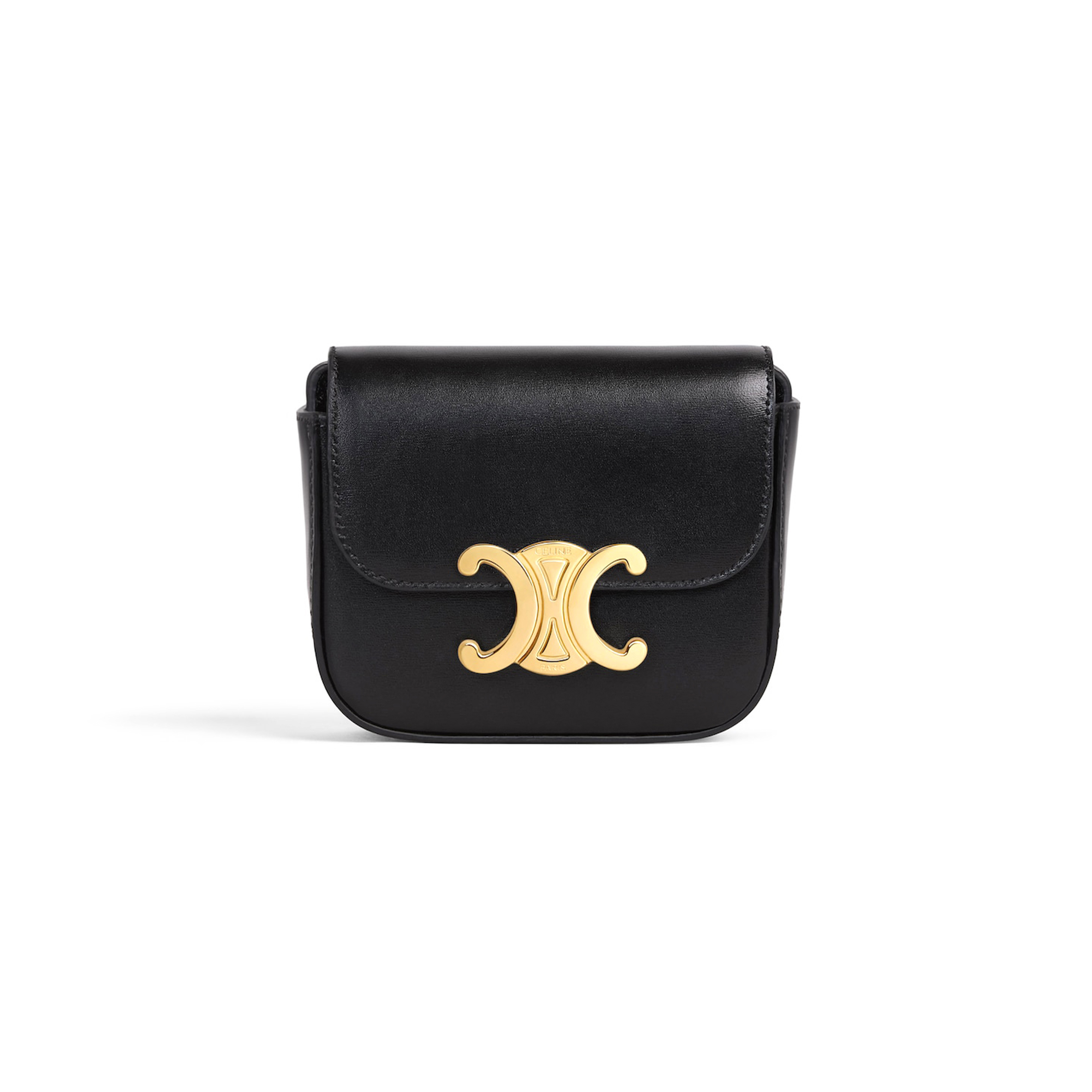 CELINE MINI CLAUDE IN SHINY CALFSKIN 10I513DPV.38NO (11*8*4cm)